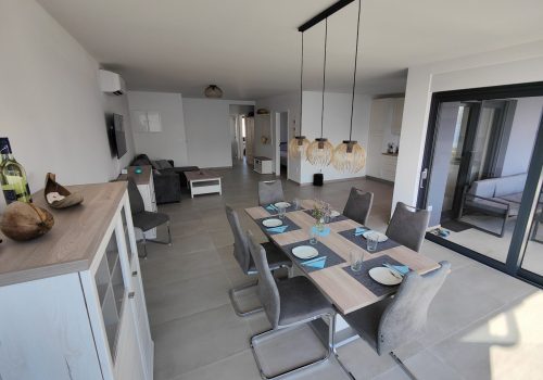 Living area with kitchen